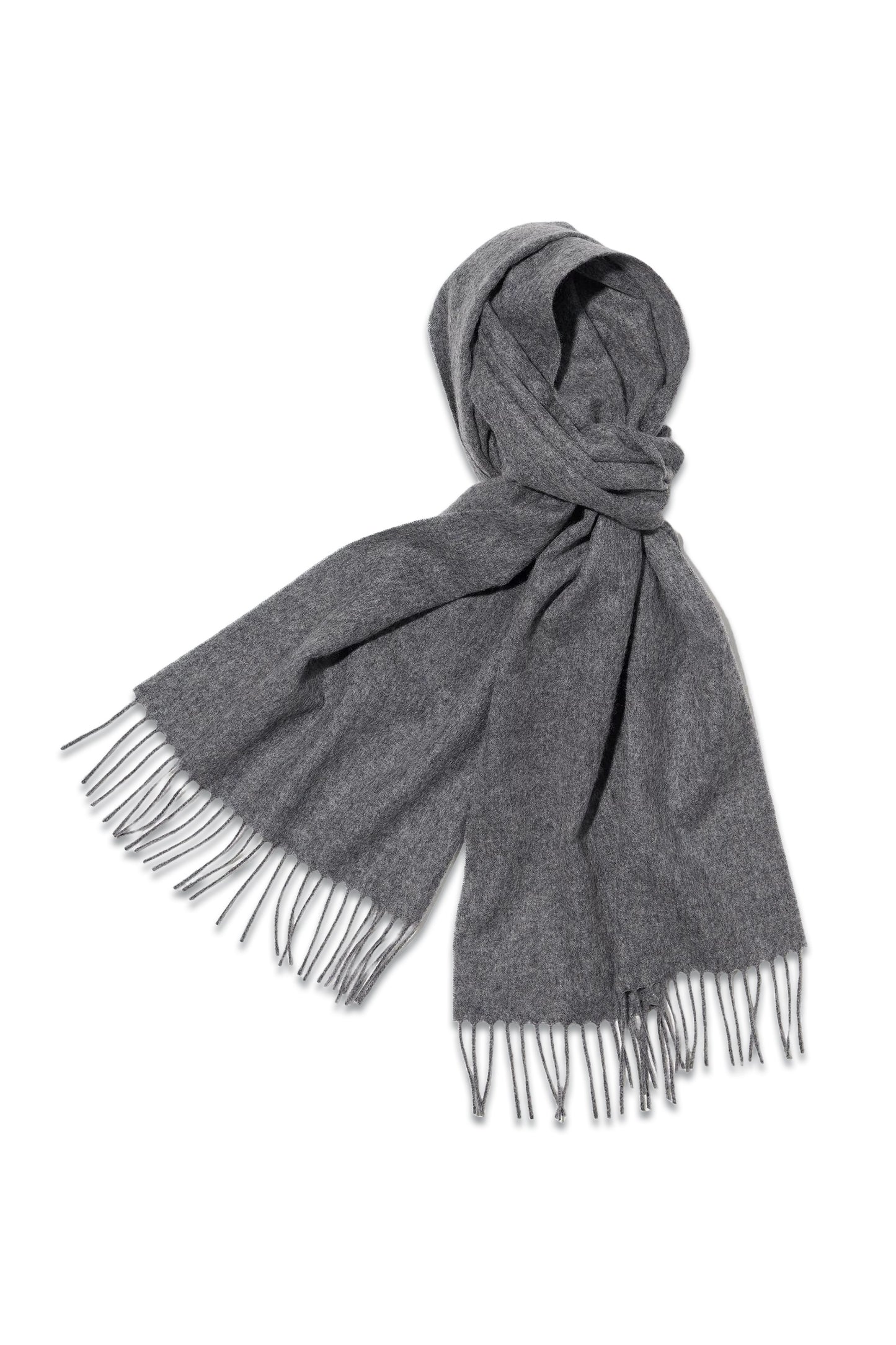 100% Cashmere Scarf, Gray