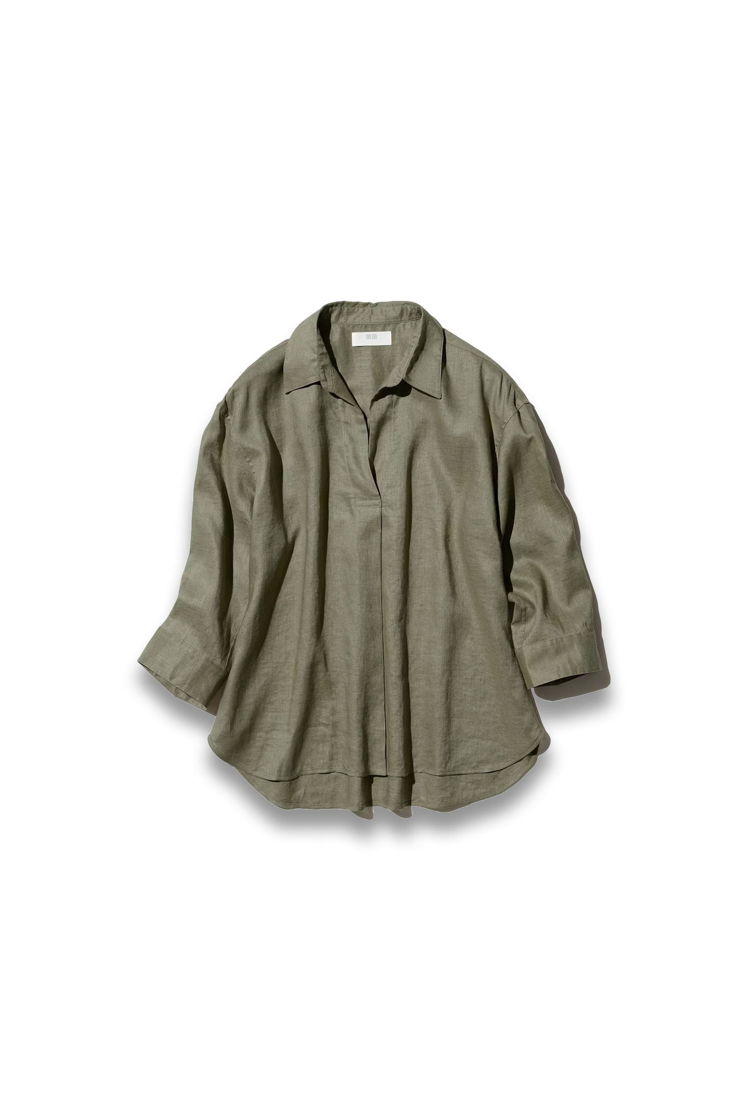 Premium Linen Skipper Collar Shirt