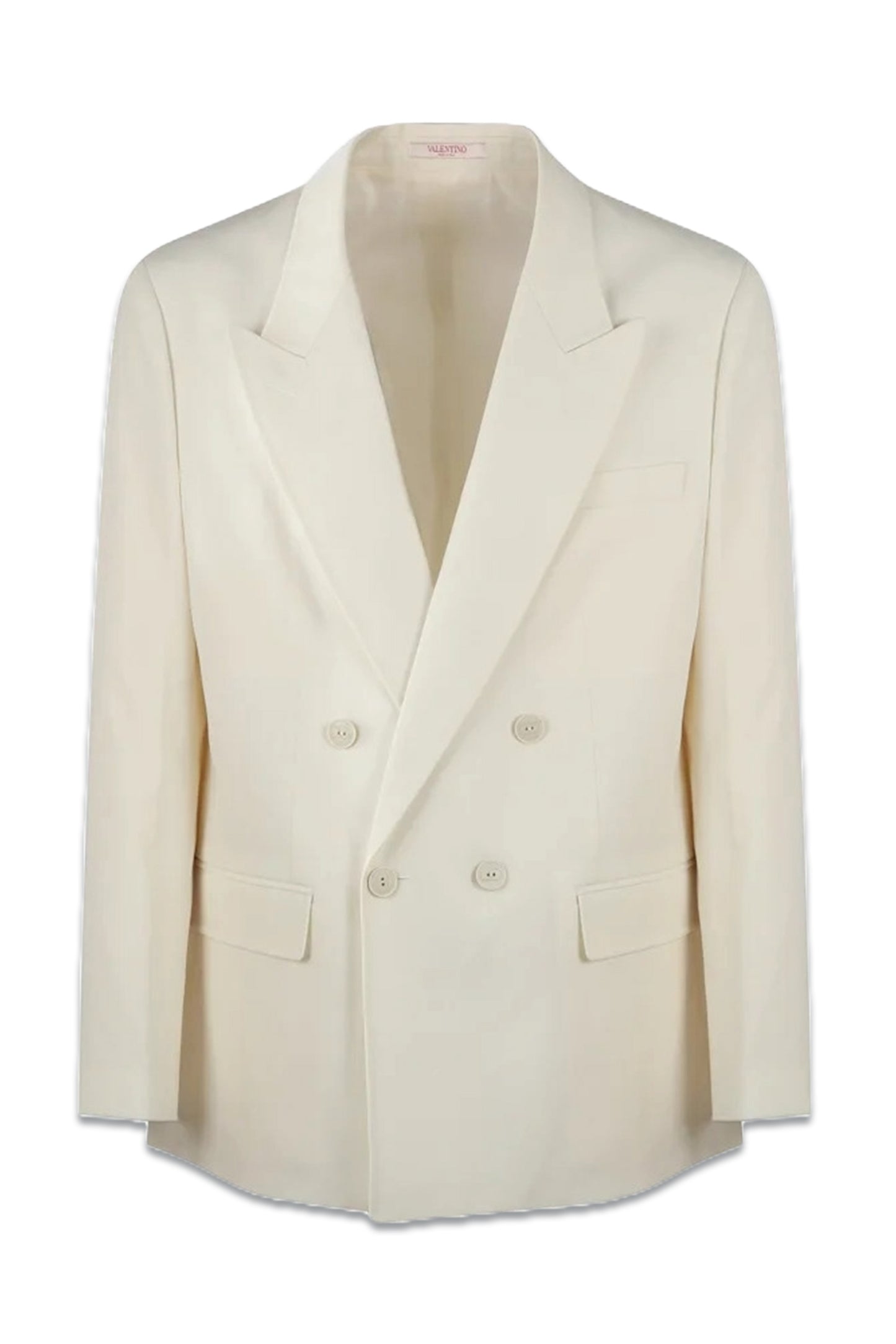 Double-Breasted Long-Sleeved Blazer