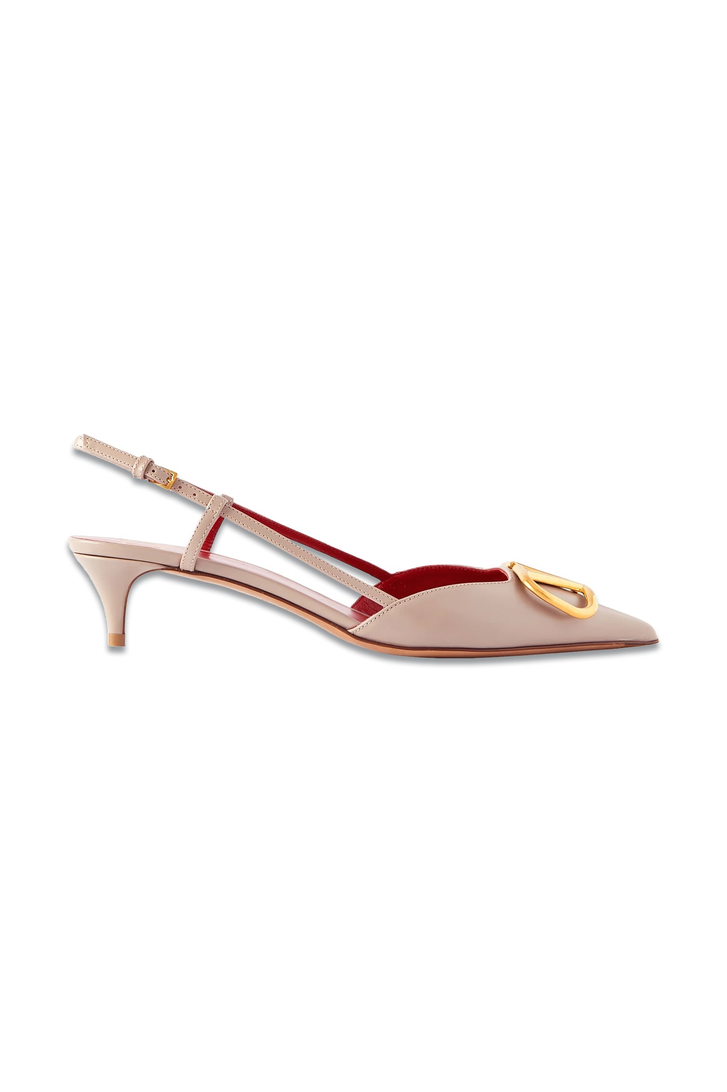 Valentino Garavani Go Logo 40 Embellished Leather Slingback Pumps