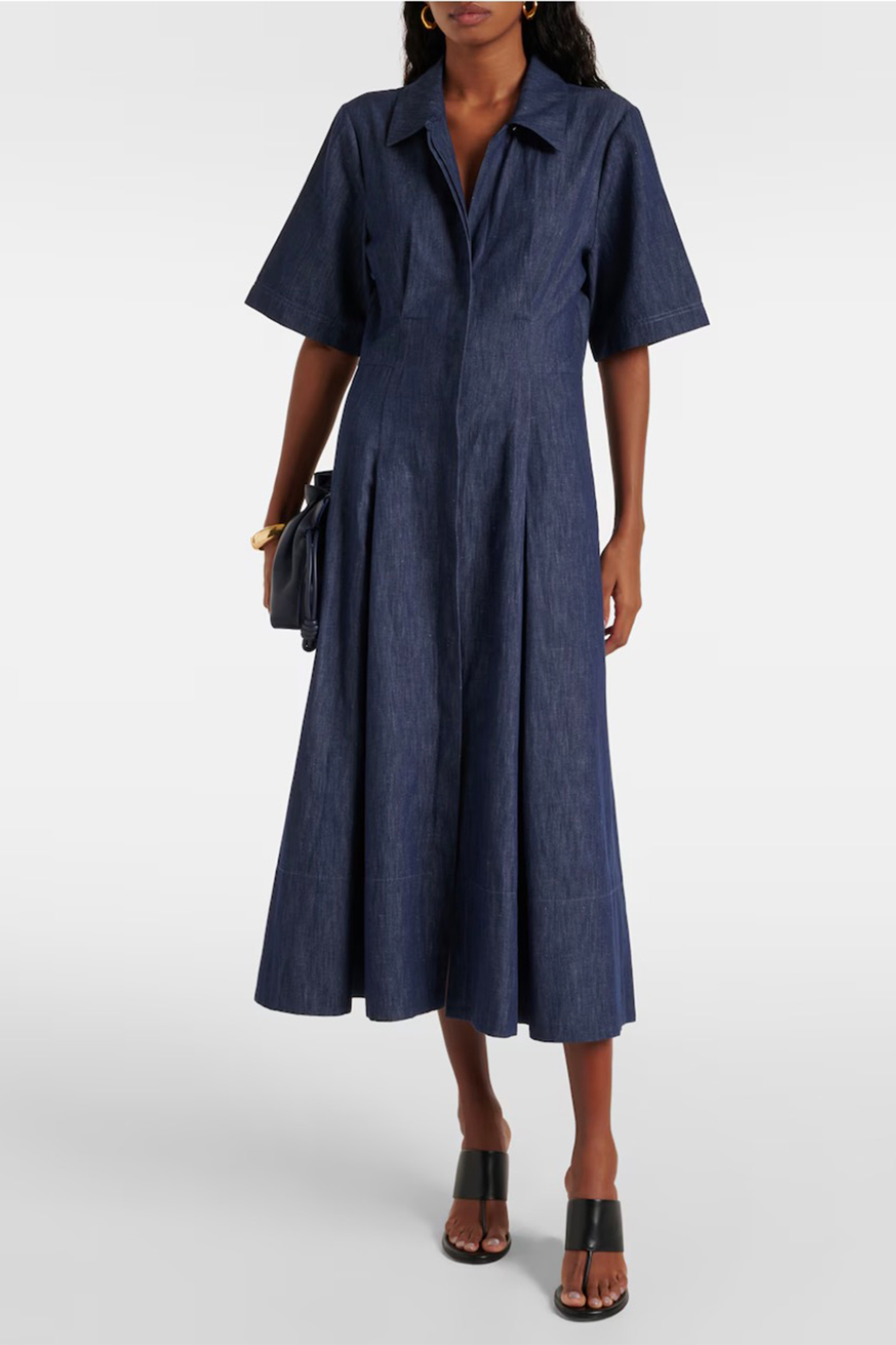 Denim shirt dress