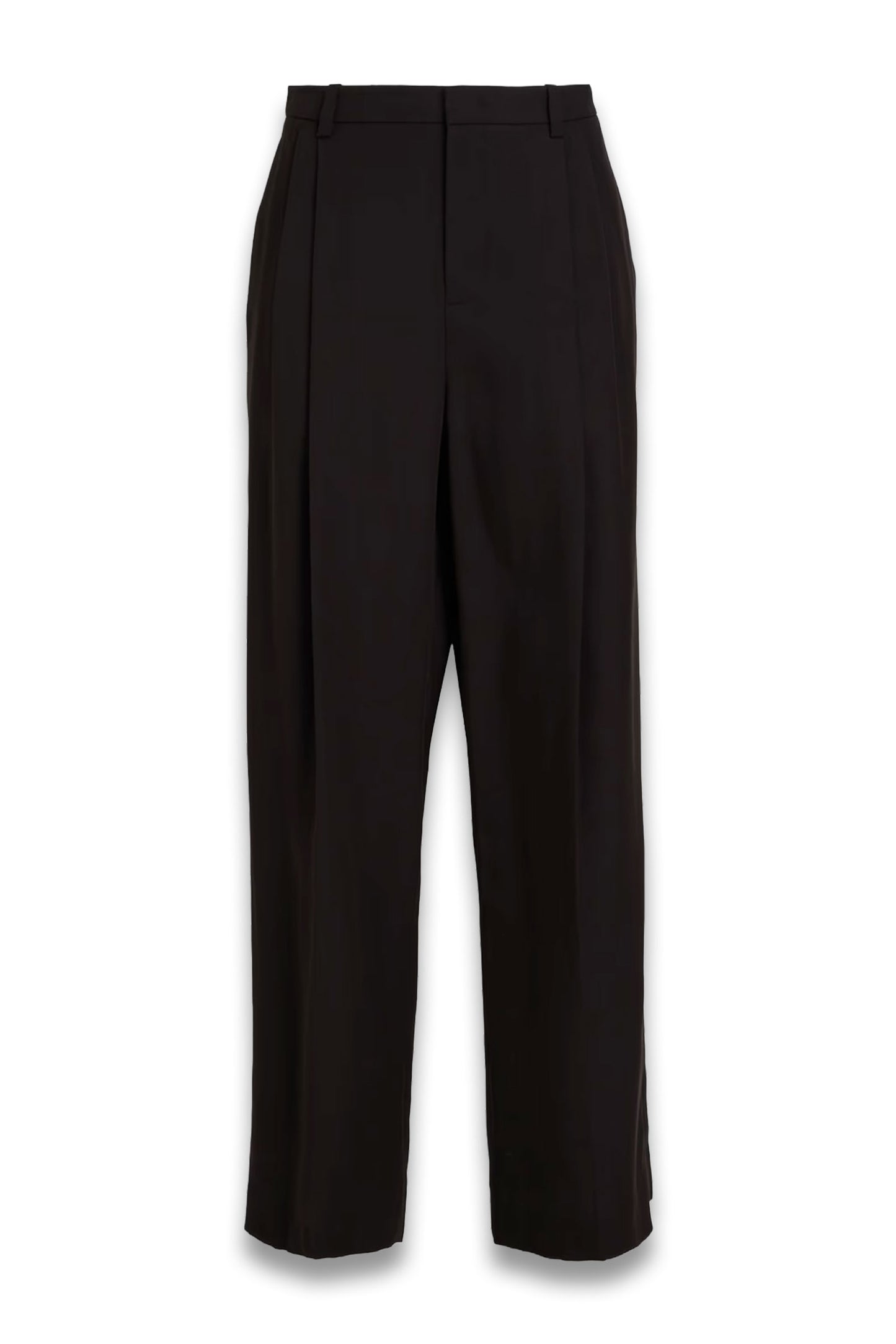 Pleated TENCEL™ Lyocell-Blend Wide-Leg Pants