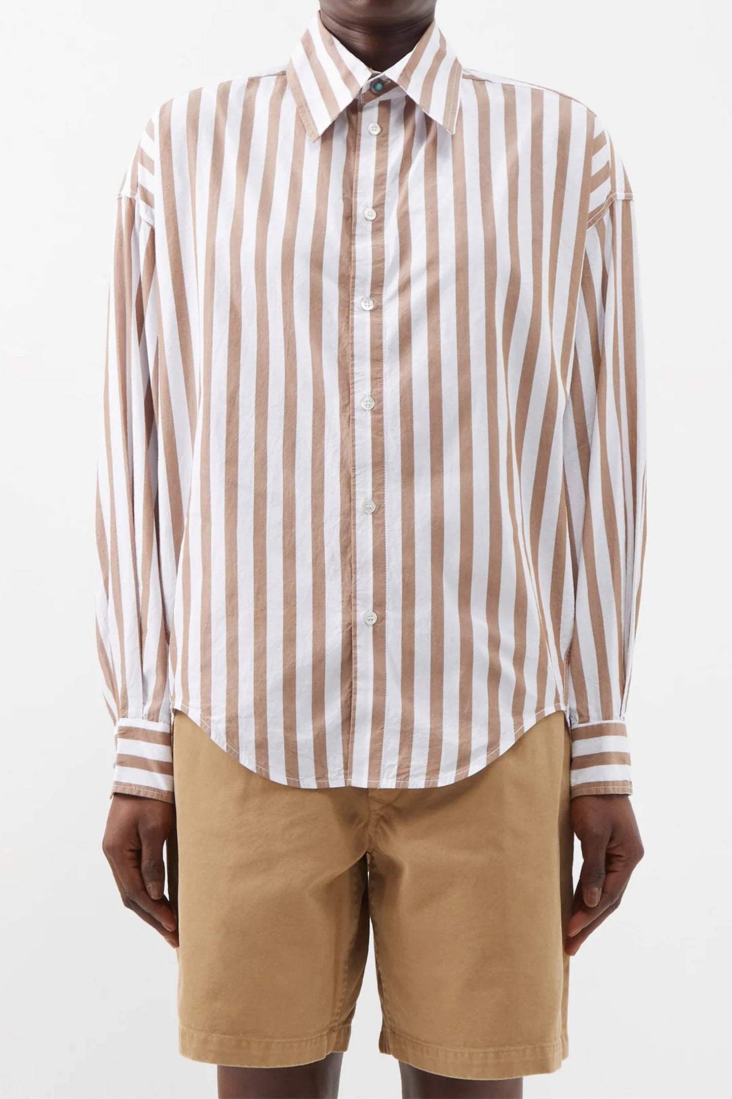 Amy Striped Cotton-poplin Shirt