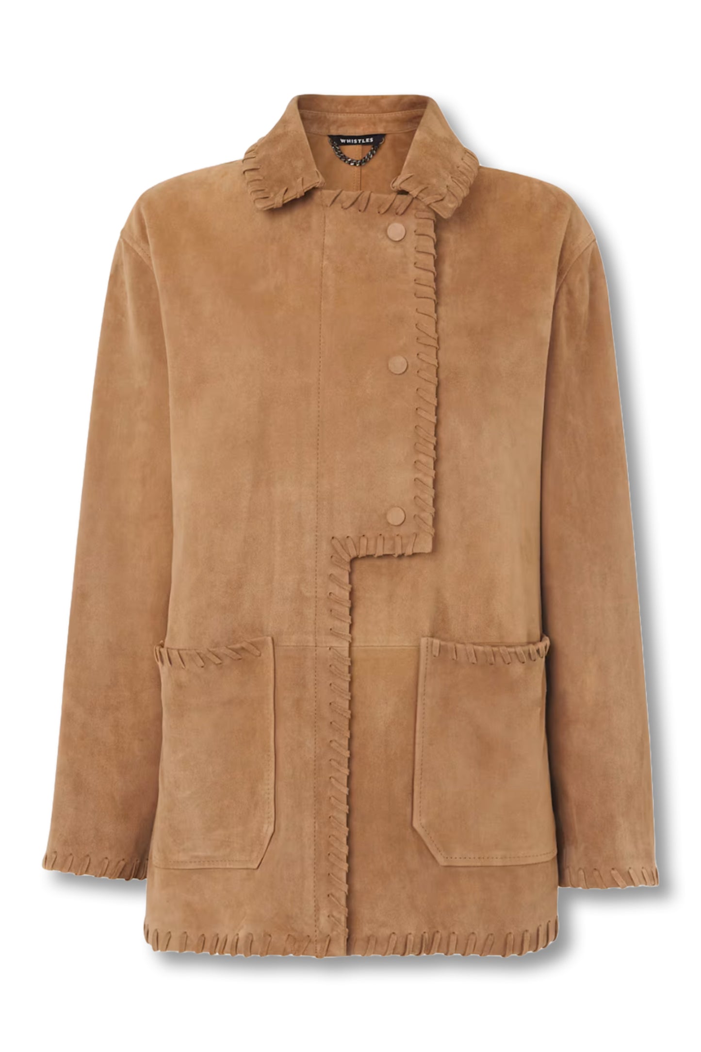Camel Bohdi Western Suede Biker