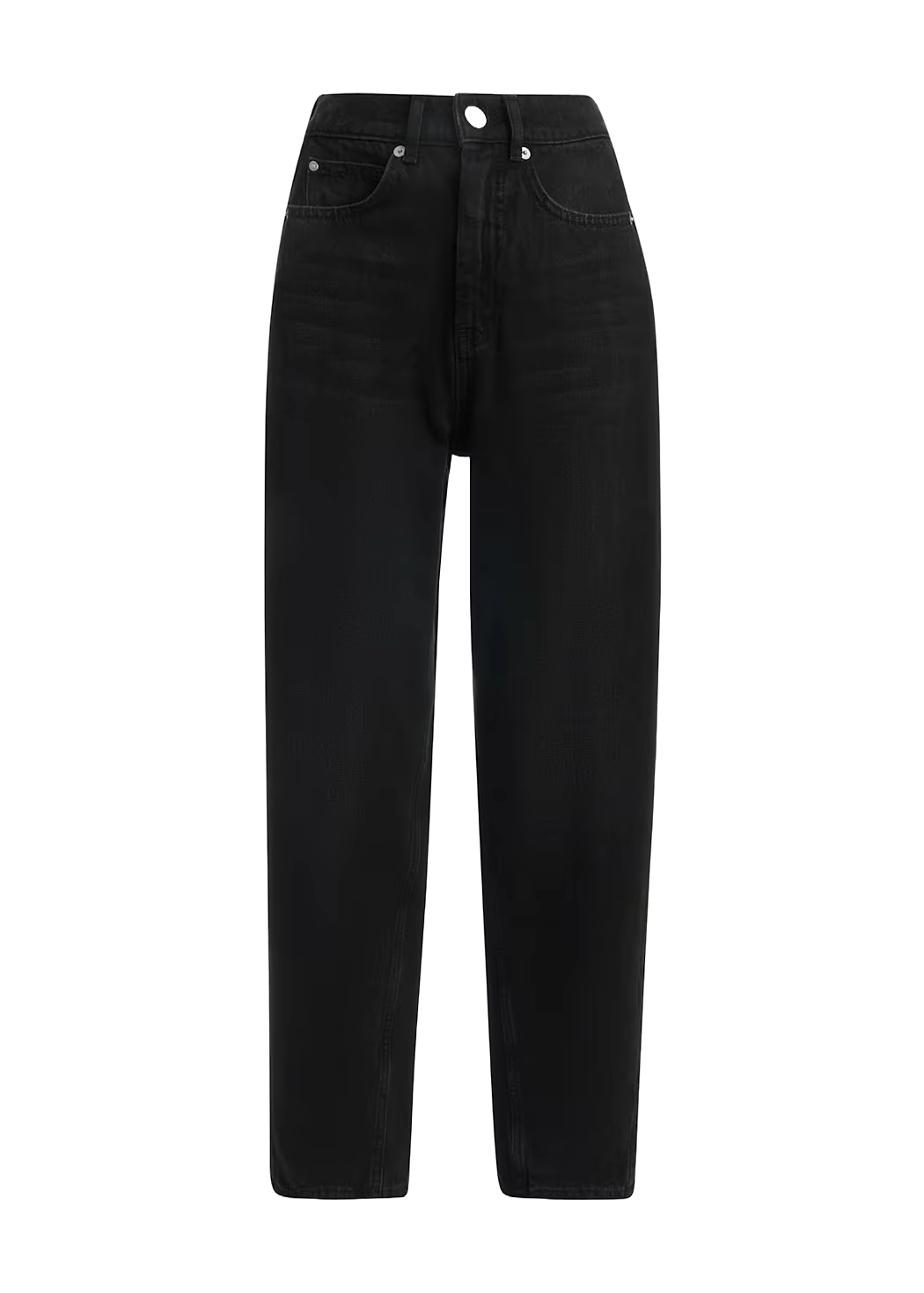 Black Authentic Barrel Leg Jean