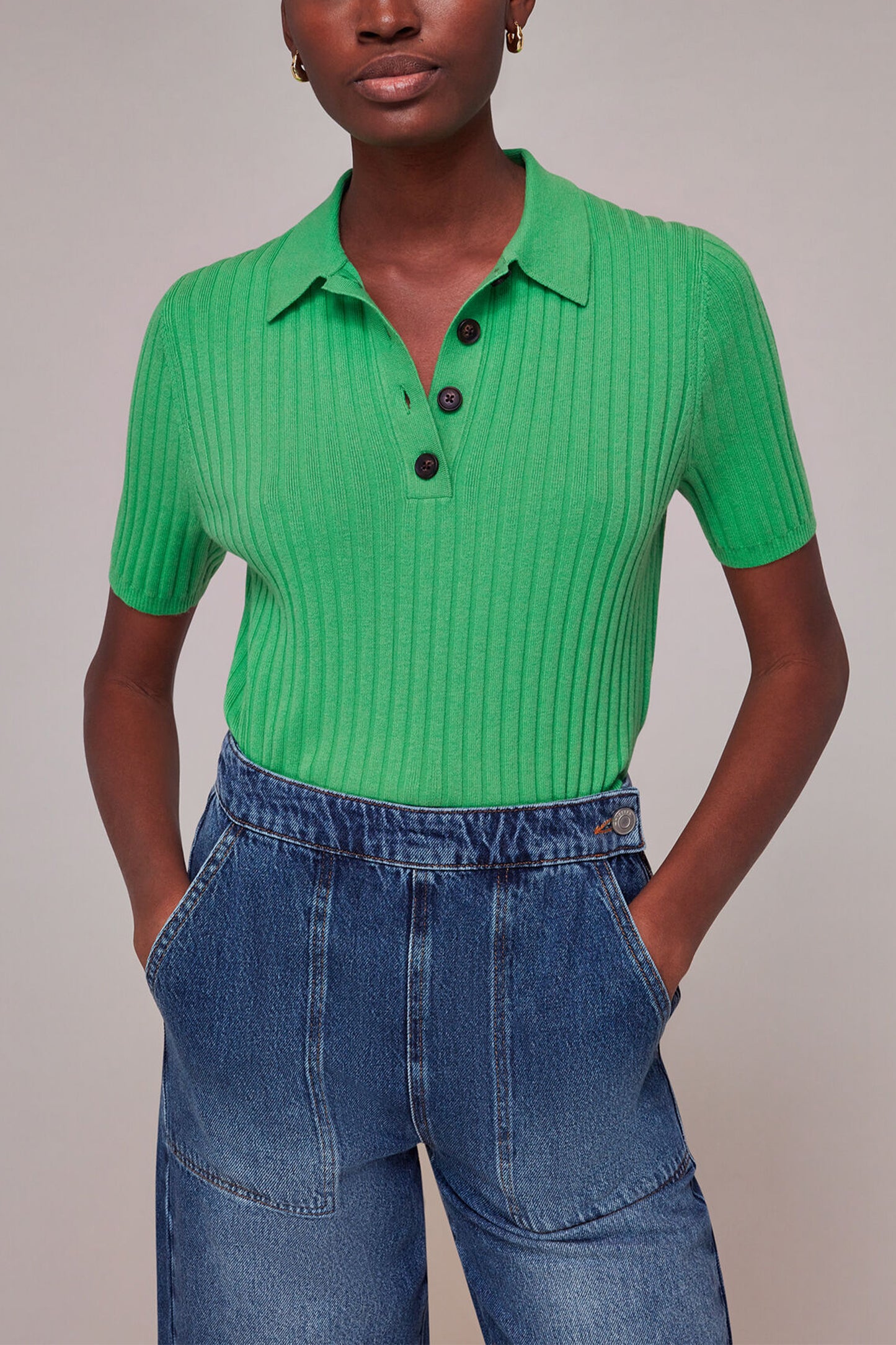 Rib Short Sleeve Polo