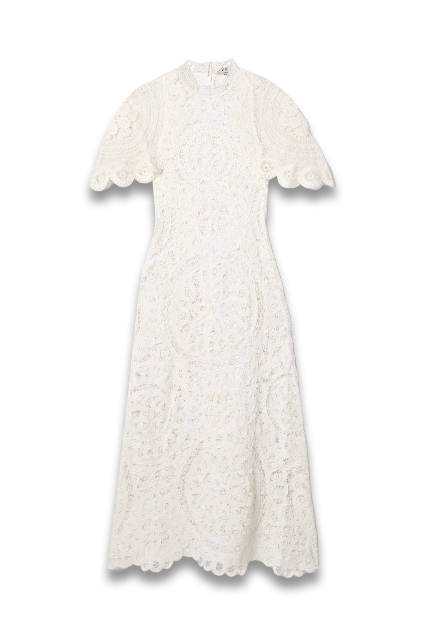 SEA Anastasia Crocheted Lace Maxi Dress