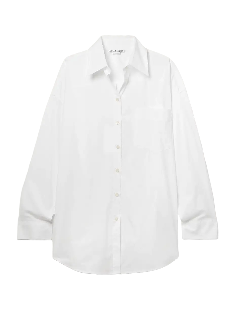 Cotton-Blend Poplin Shirt