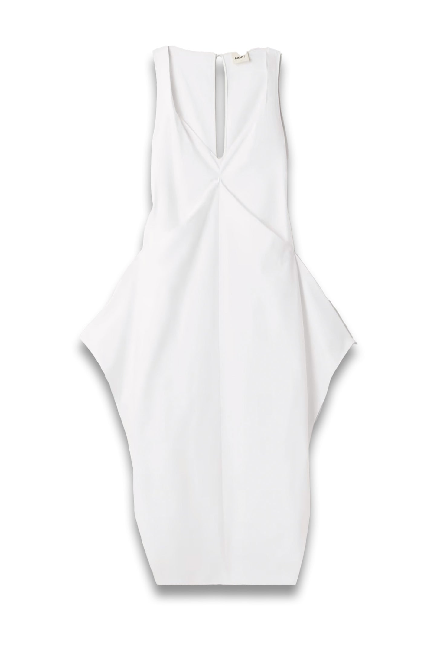 Kenith draped cotton-poplin gown