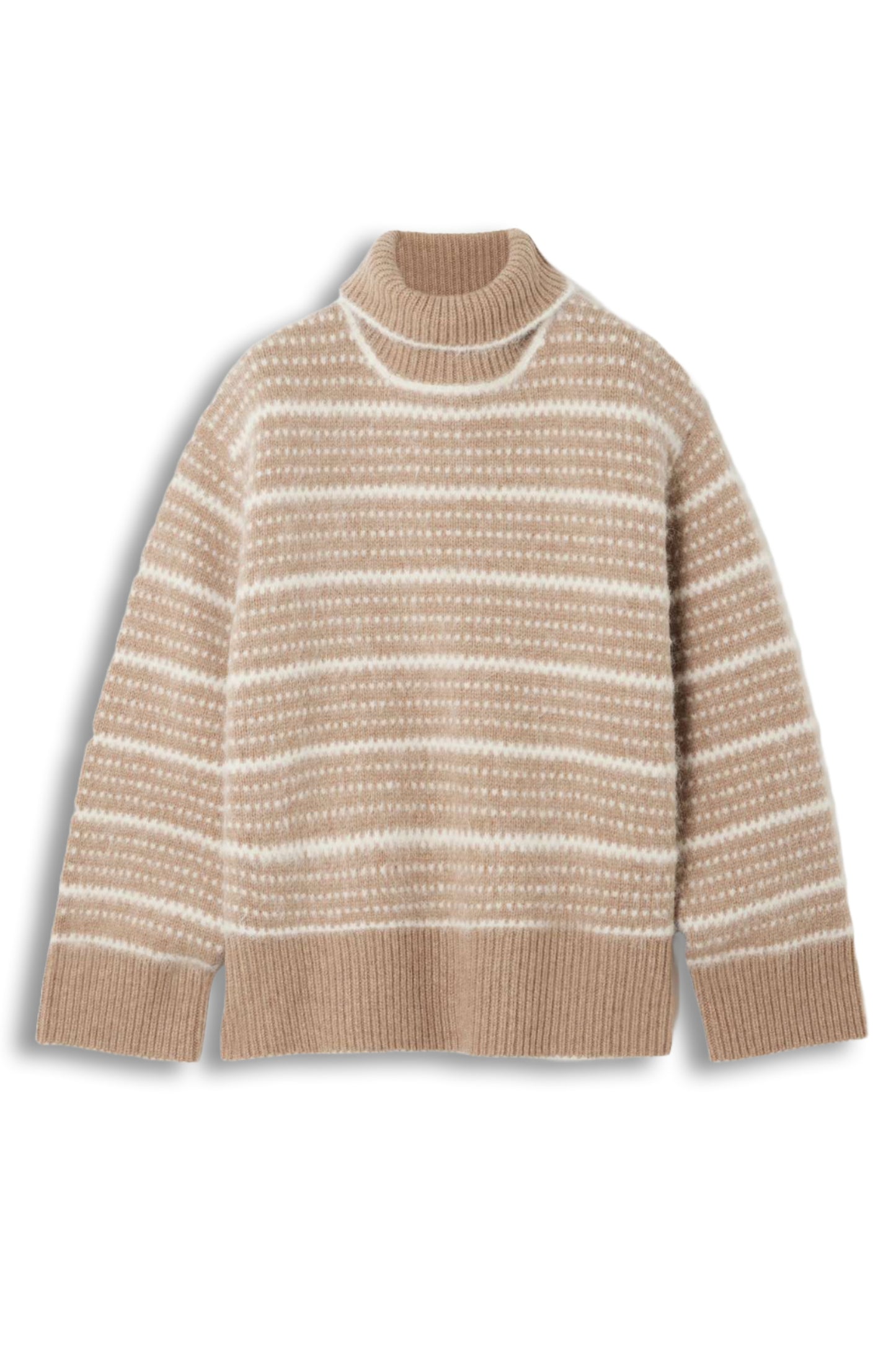Wool-blend turtleneck sweater