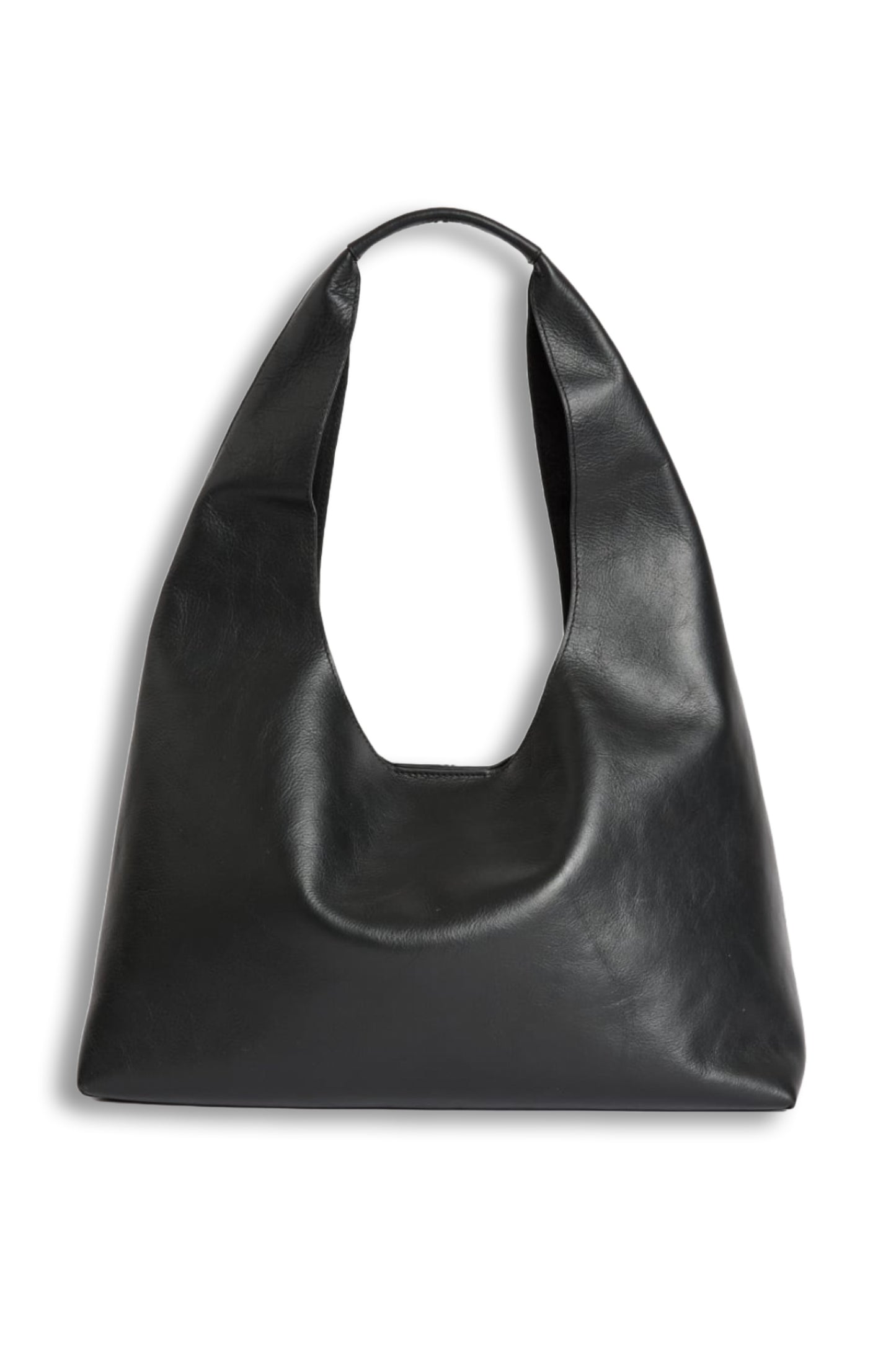 Leather Top Handle Shoulder Tote Bag