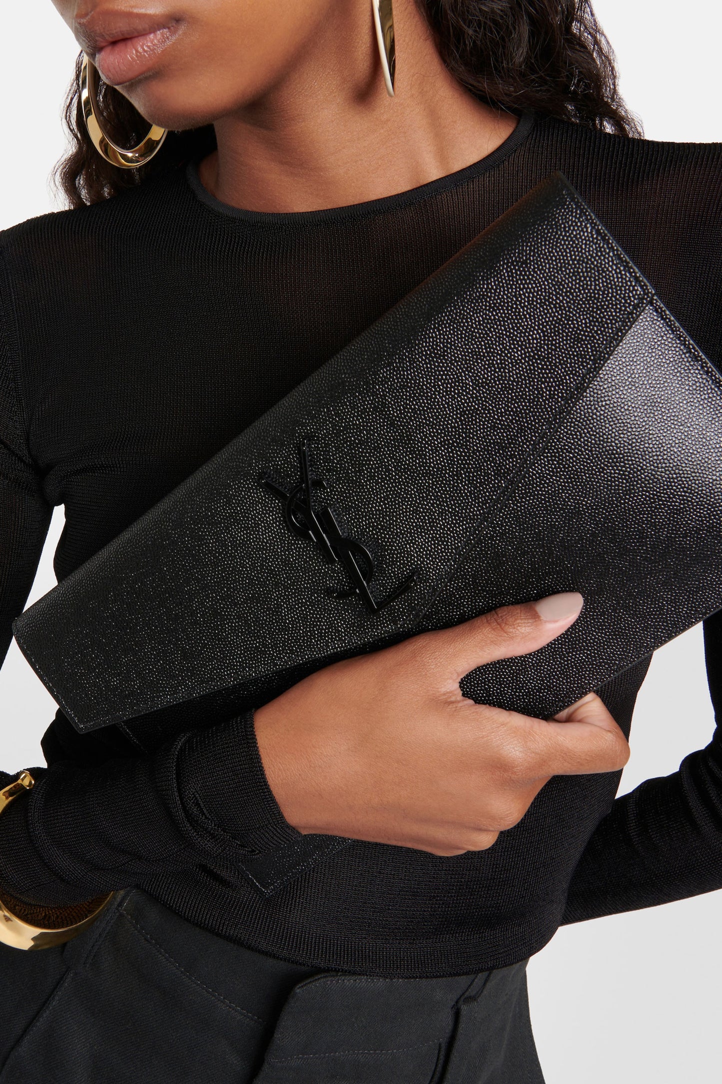Uptown Leather Clutch