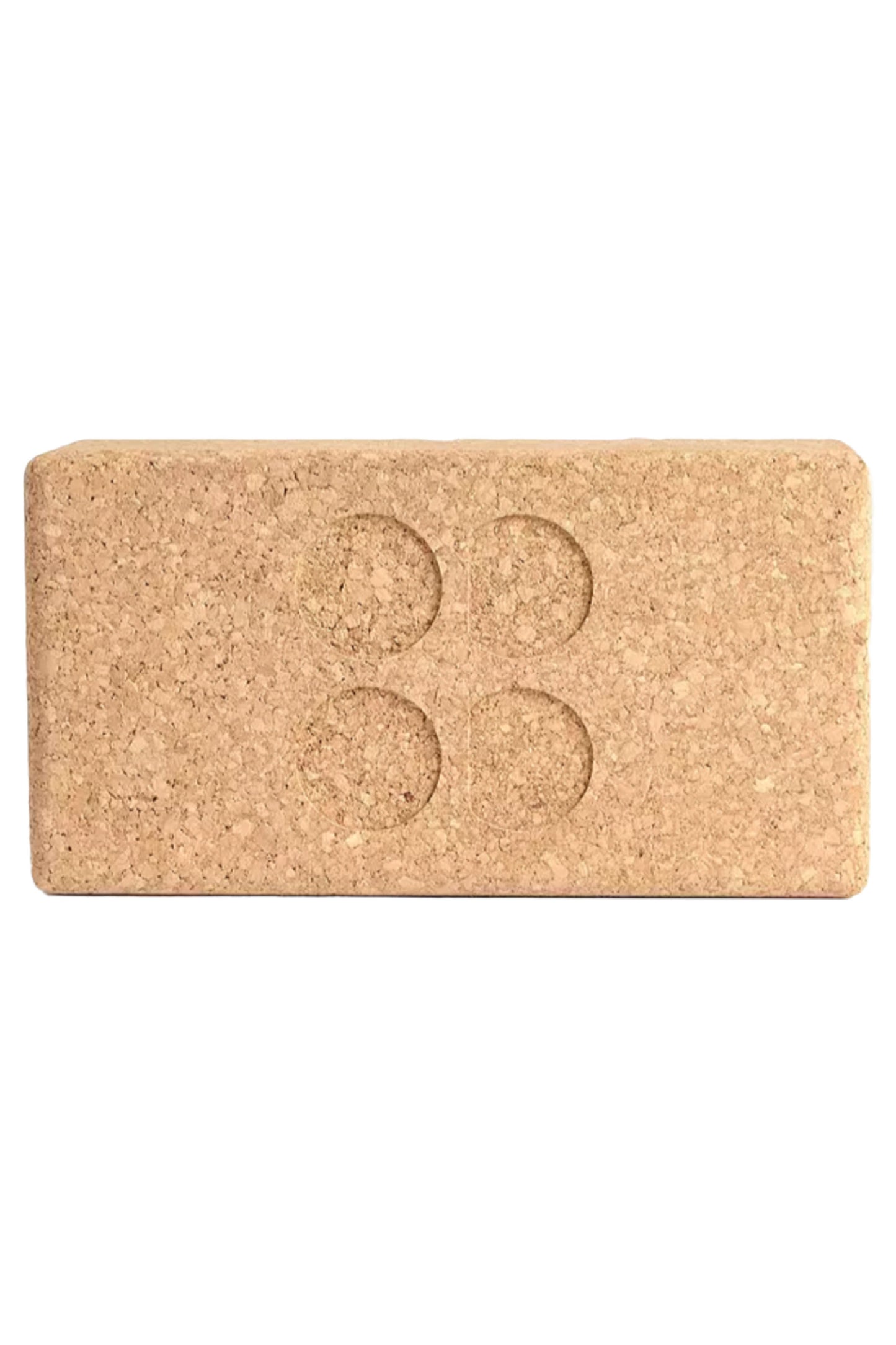 Cork-Effect Yoga Brick Cork Brown