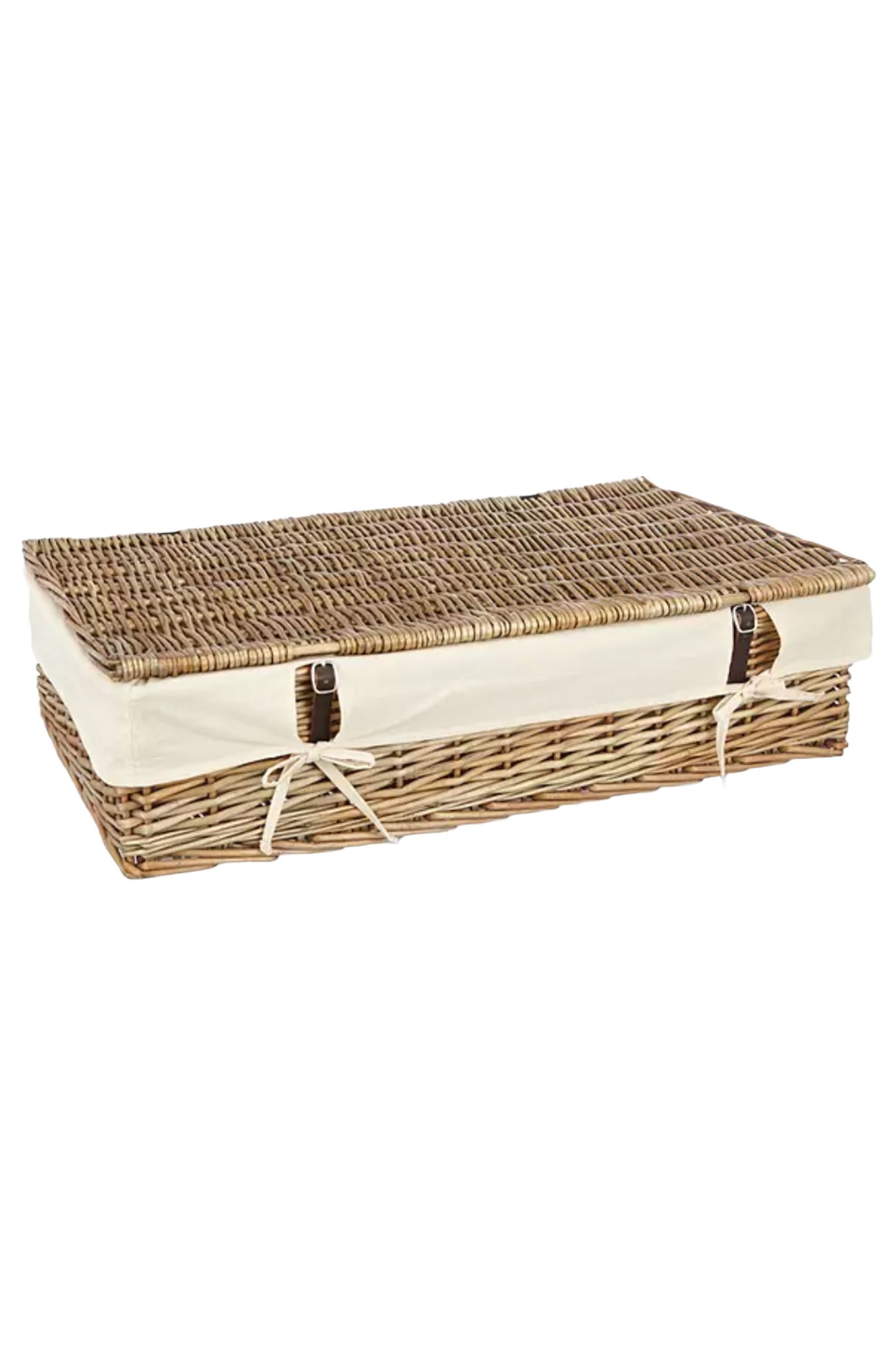Modern Country Willow Under Bed Lined Storage