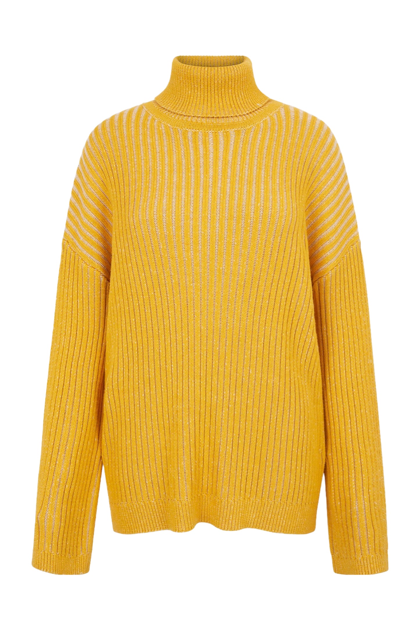 Gina Roll Neck Ribbed Oversized Jumper