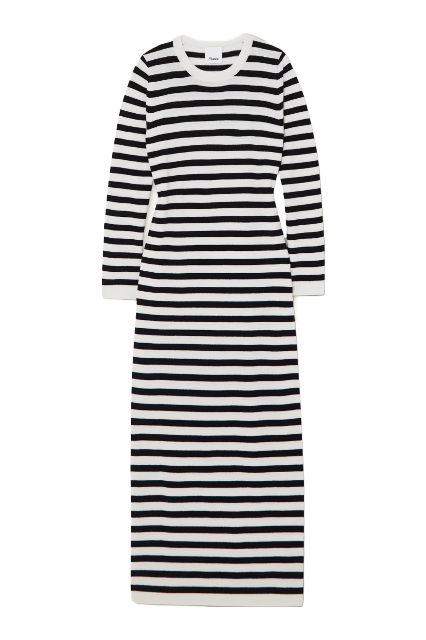 Striped Wool and Cashmere-Blend Midi Dress
