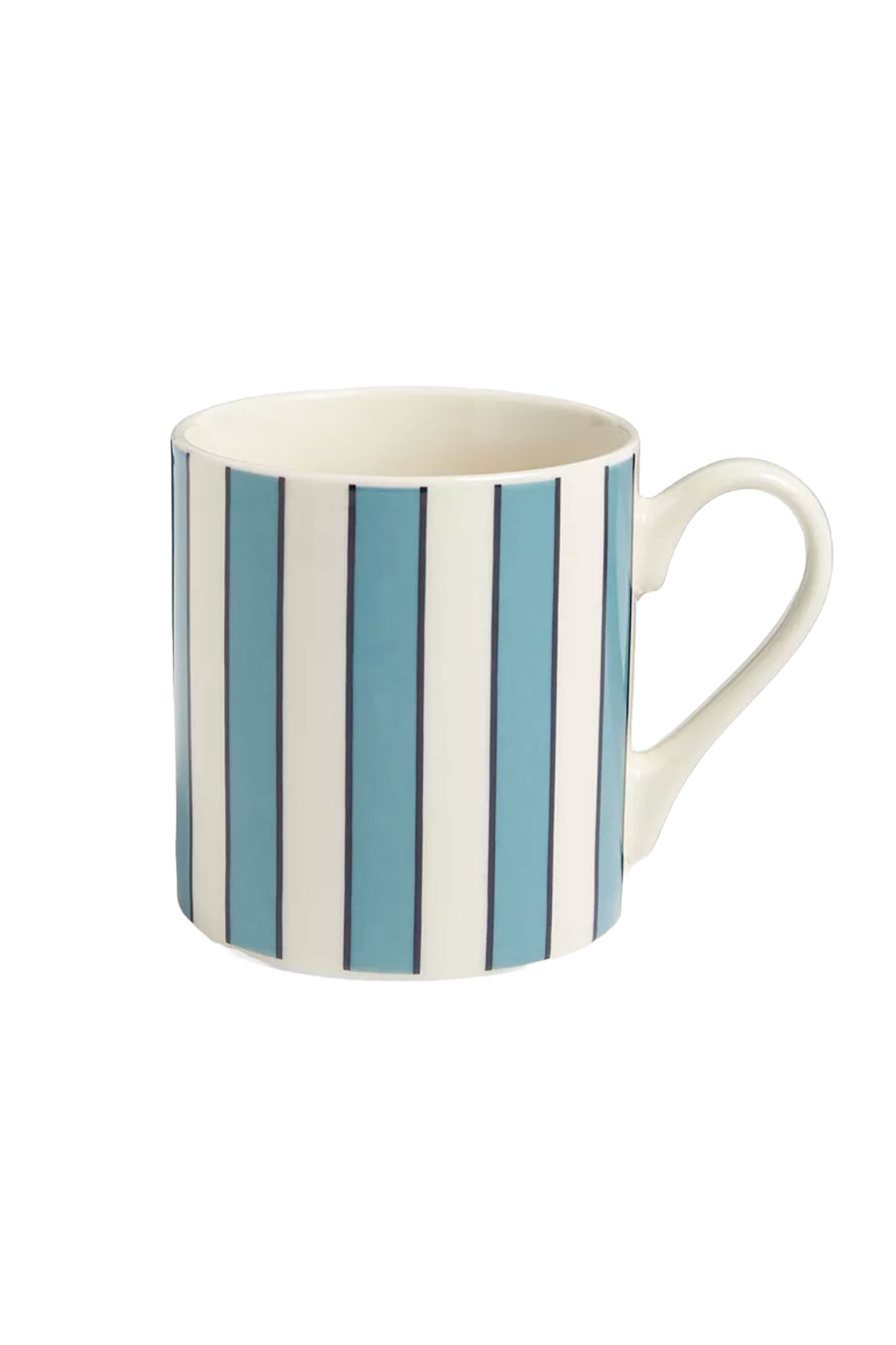 Blue Striped Fine China Mug
