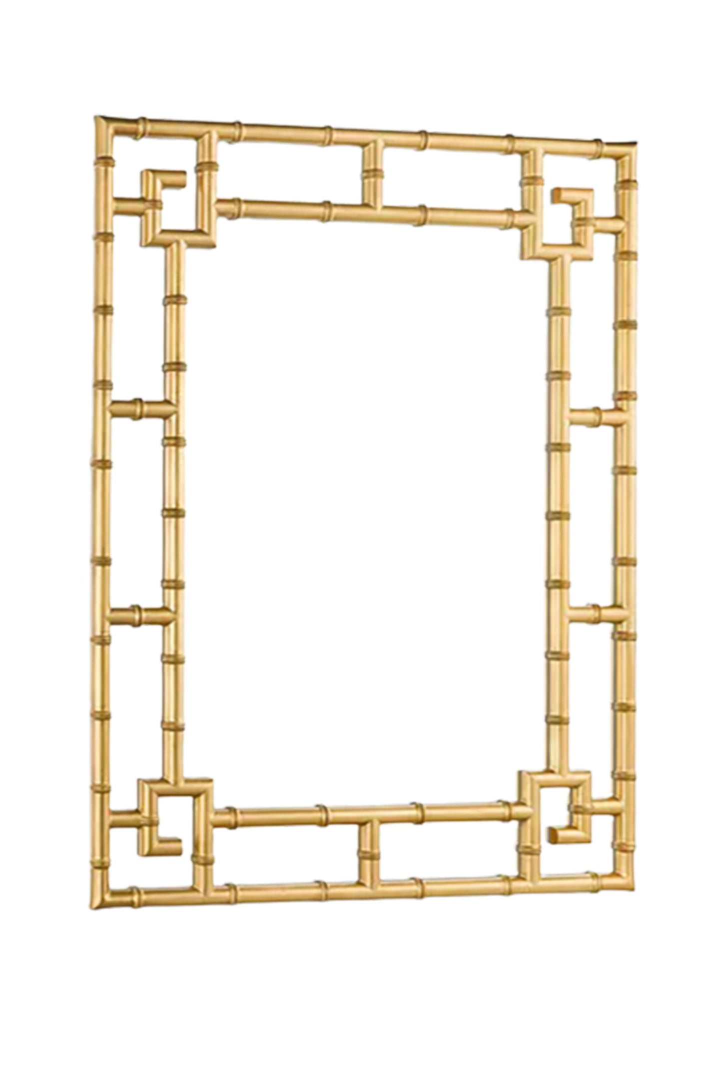 Shawford Mock Bamboo Rectangular Wall Mirror