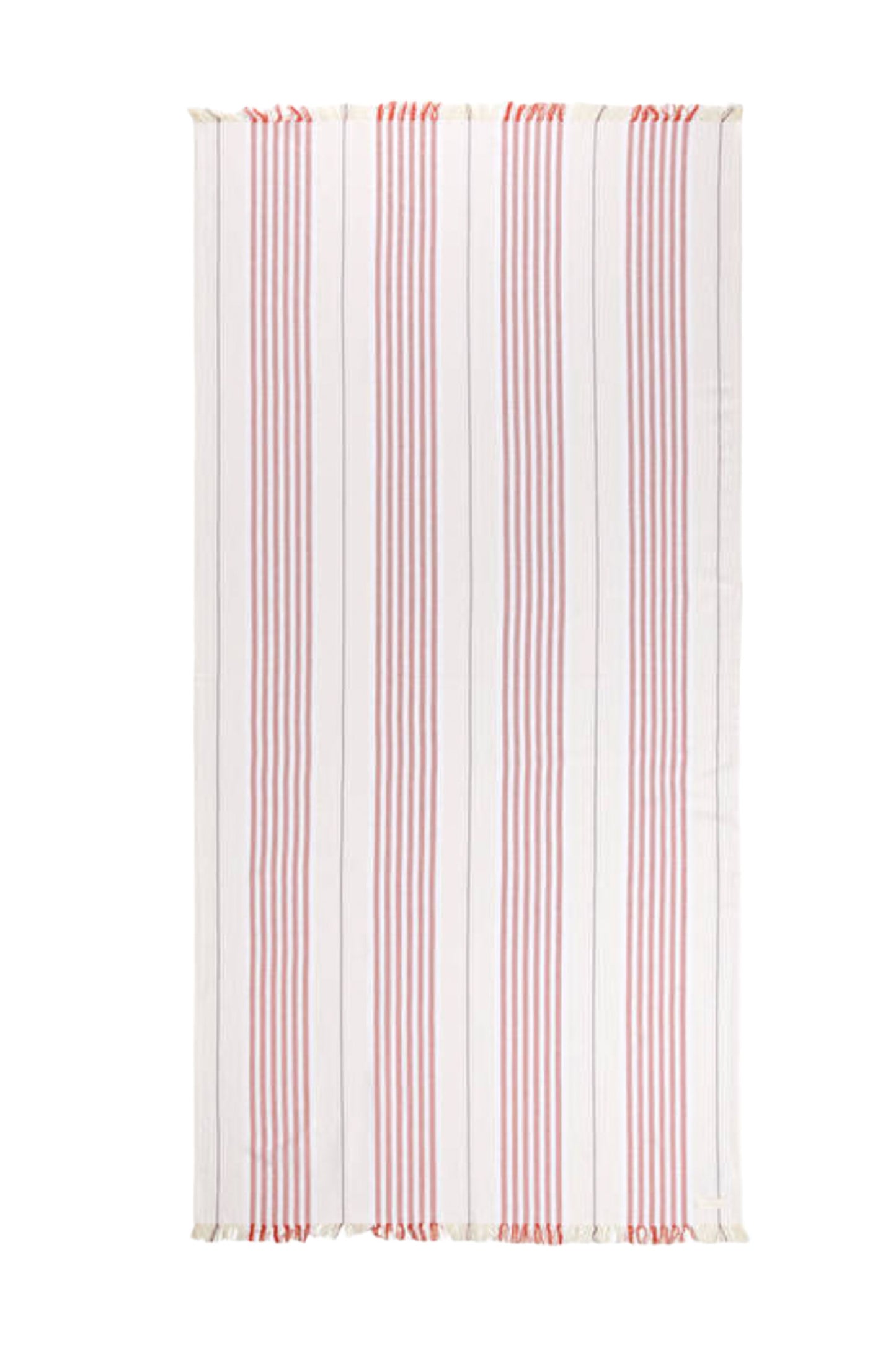 White And Red Cotton Beach Blanket
