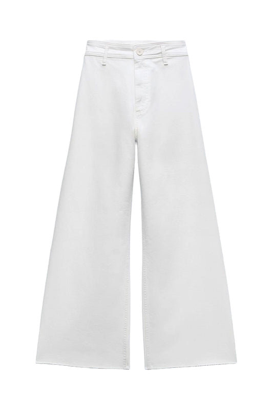 ZW Collection Marine Straight-leg High-waist Jeans With Pockets
