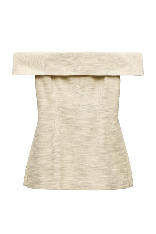 Off-The-Shoulder Top With Side Vents