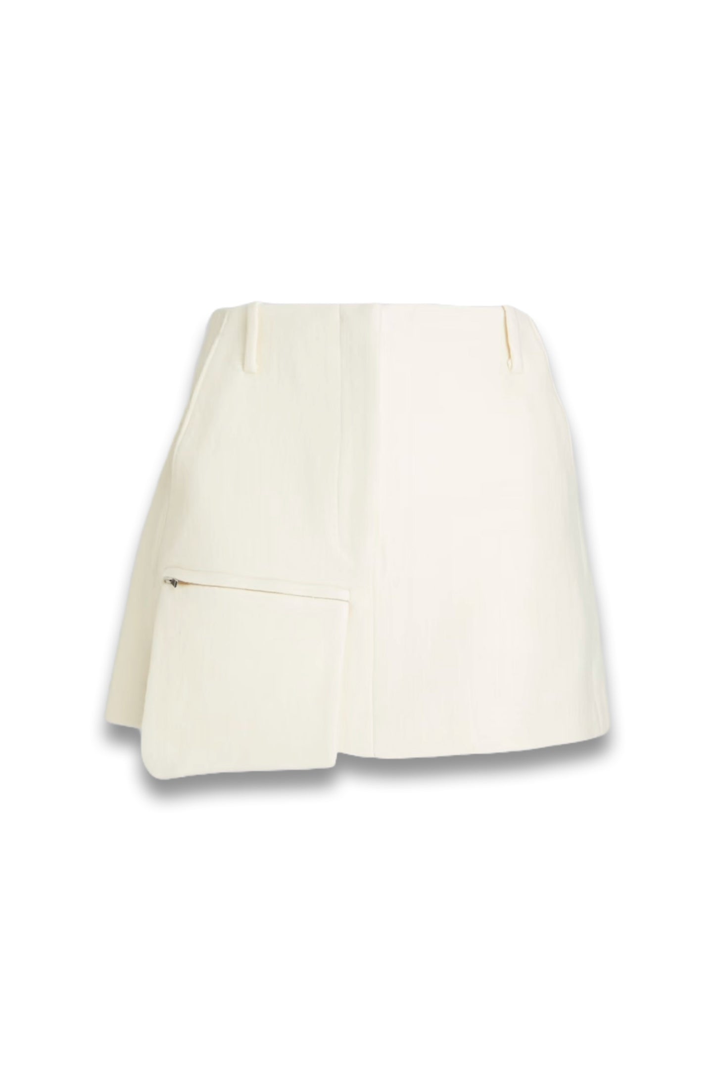 Brushed Wool-Blend Mini Skirt
