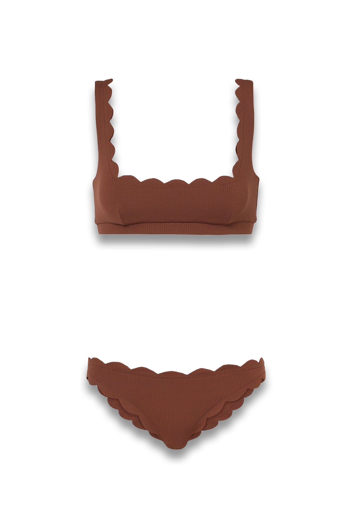 Mini Palm Springs Scalloped Bikini Top & Antibes Scalloped Bikini Bottom