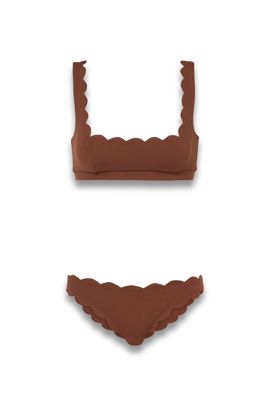 Mini Palm Springs Scalloped Bikini Top & Antibes Scalloped Bikini Bottom