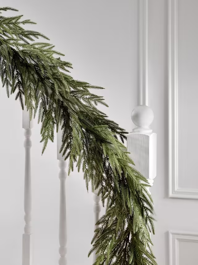 Plain Green Garland, L180cm