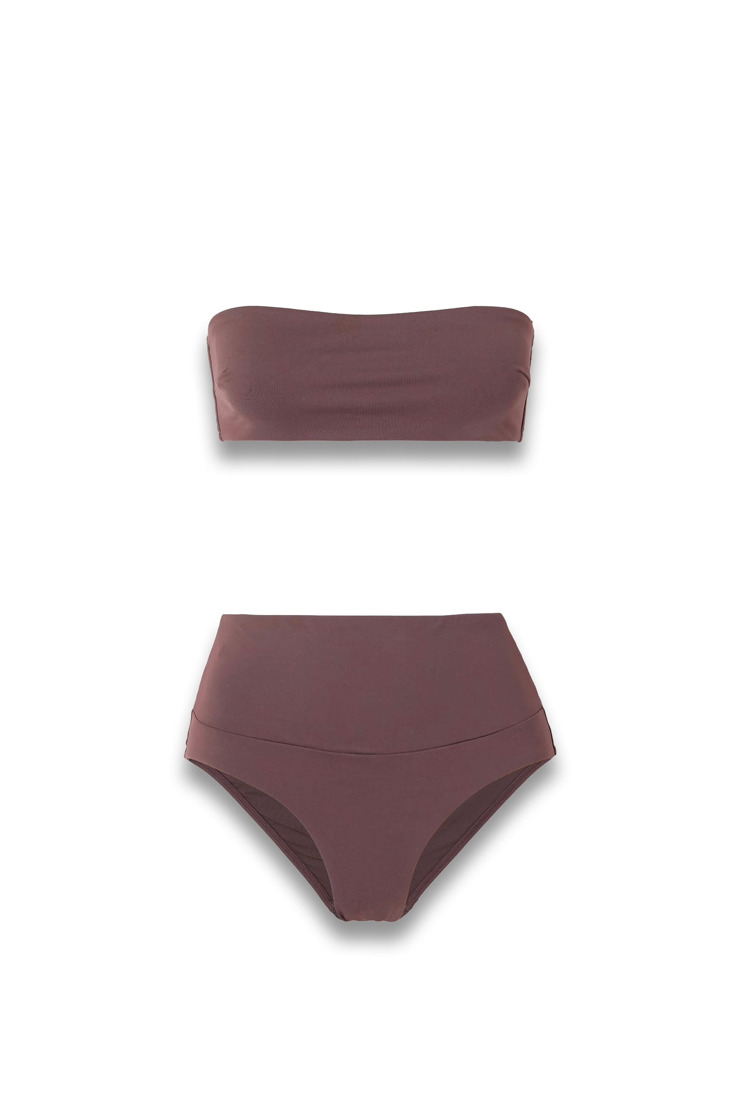 Recycled Bikini Briefs & Bandeau Bikini Top