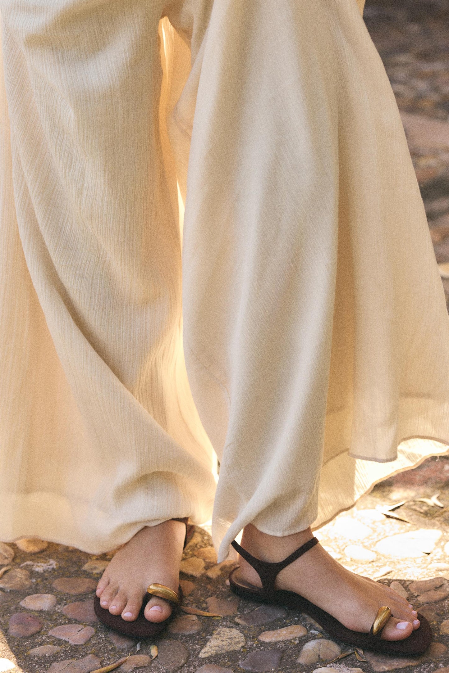 Sandals with Metal Detail