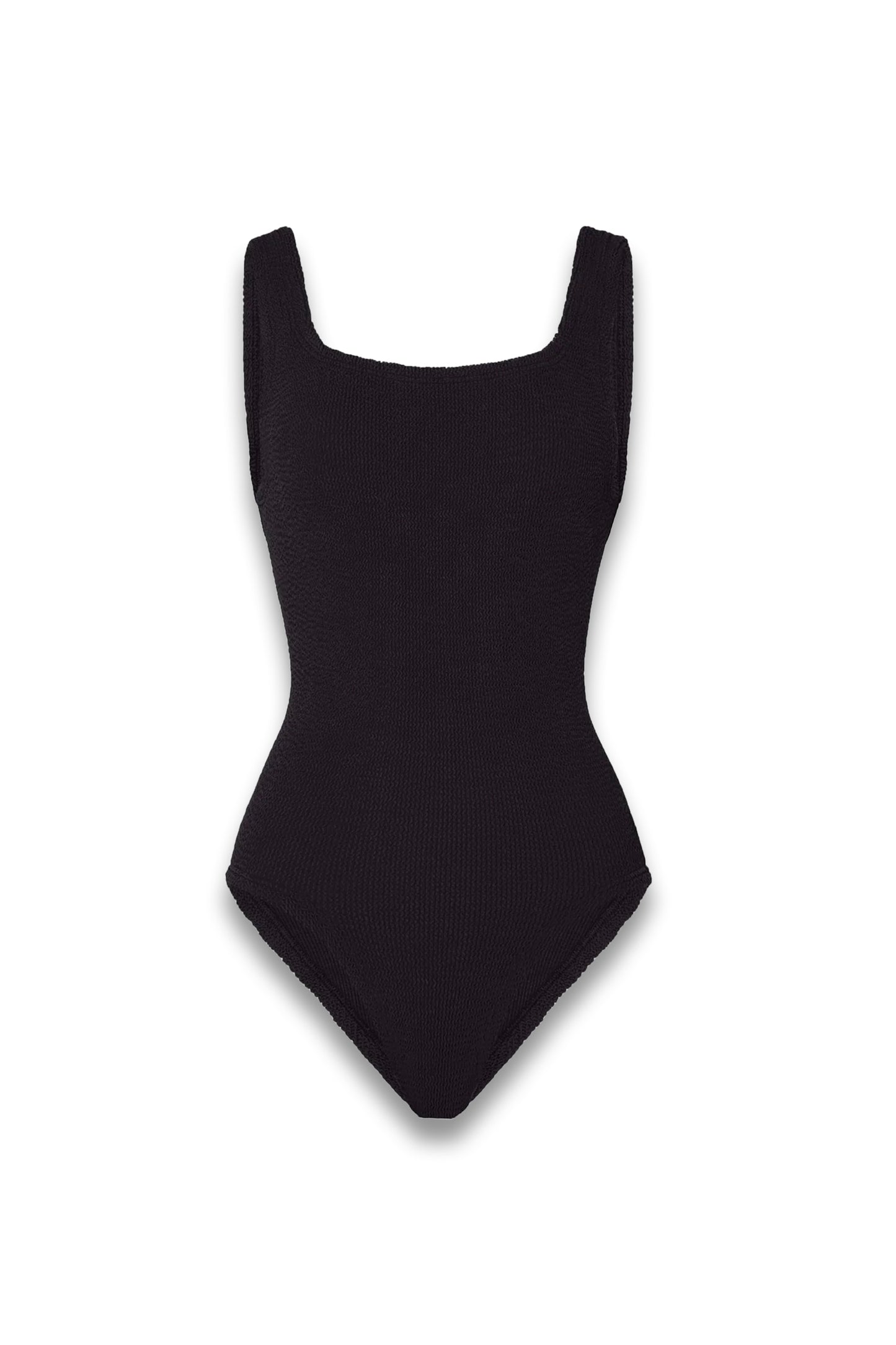 Coverage Square Neck Swim Black