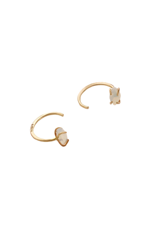 14-karat Gold Opal Earrings