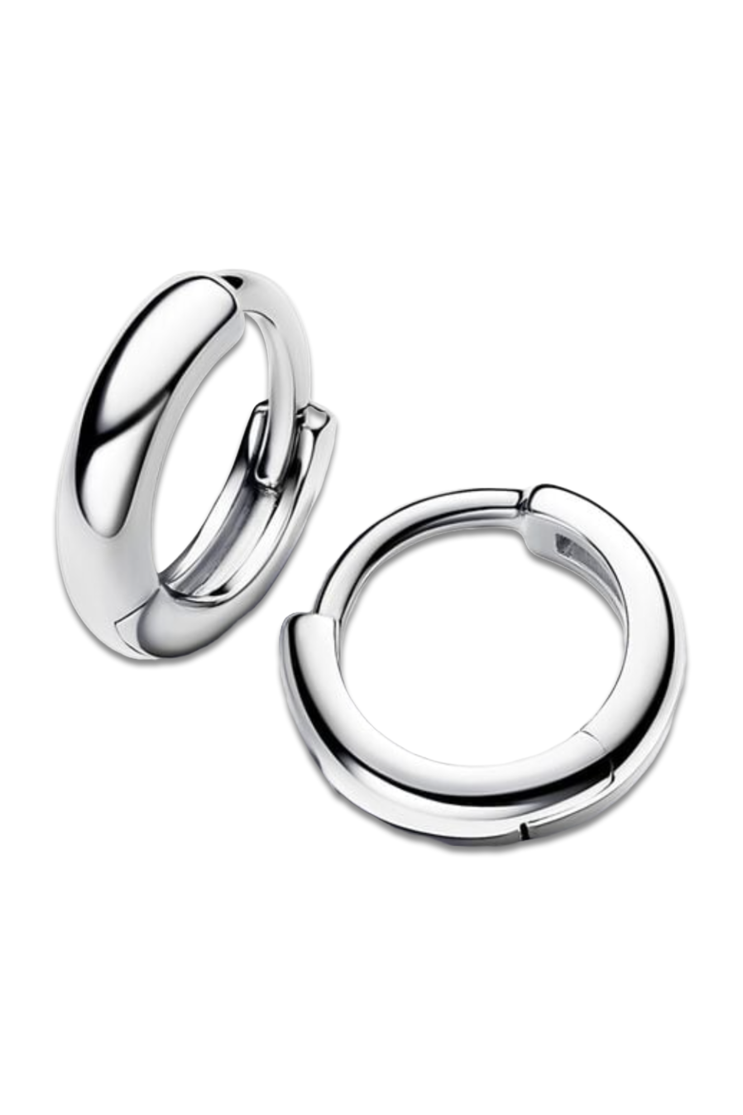 Round Huggie Hoop Earrings