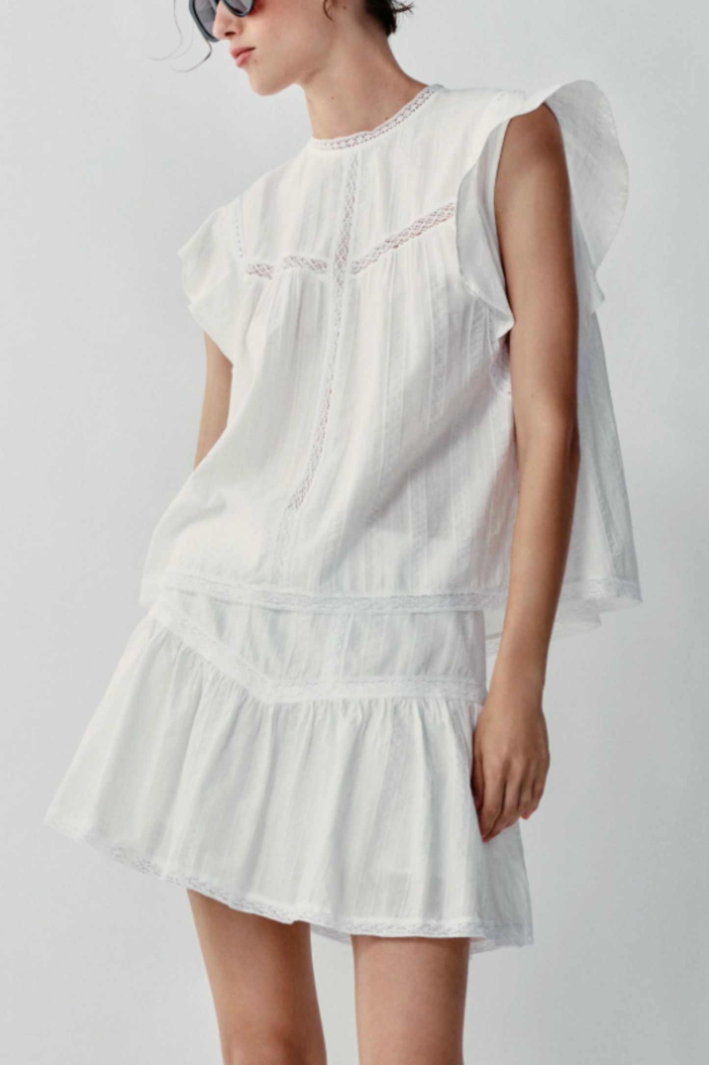 Romantic Lace Insert Top