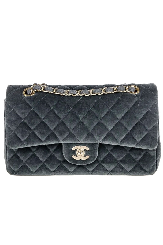Chanel Velvet Double Flap Bag