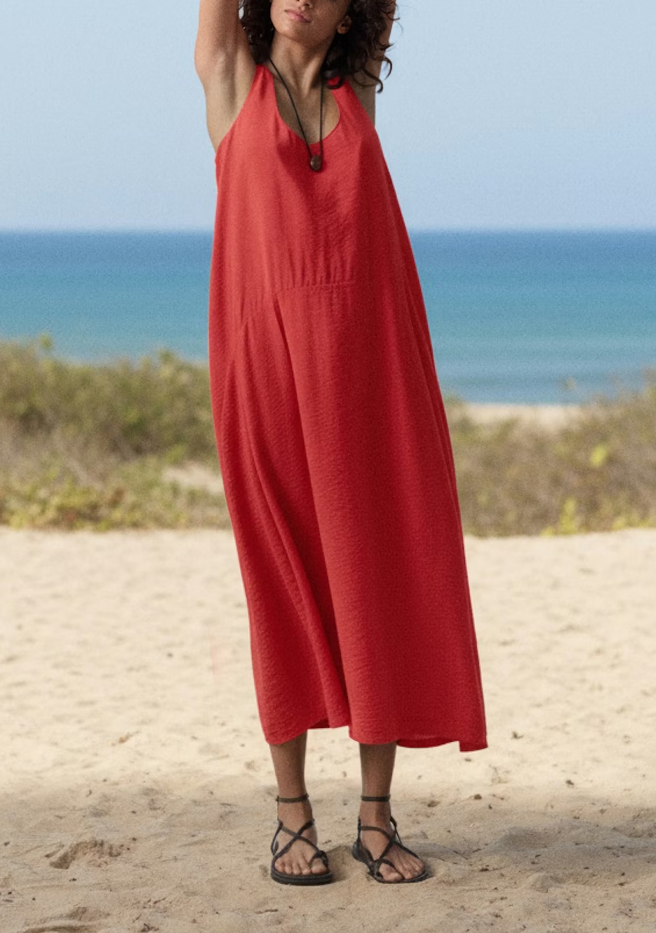 Liddie Air Flow Barrel Tank Dress