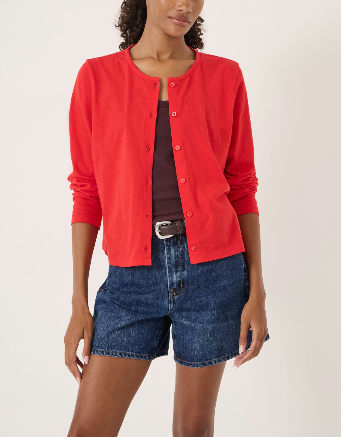 Mikaela Jersey Slub Cardigan