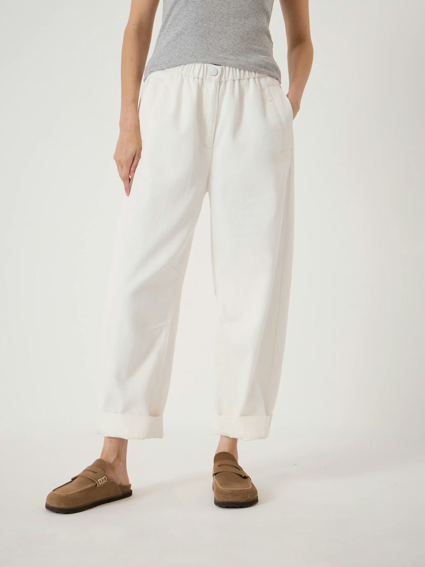 Supersoft Denim Barrel Leg Jeans