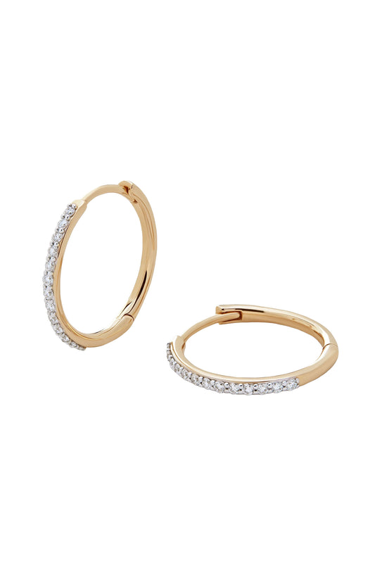 Lab Grown Diamond Small Hoop Earrings