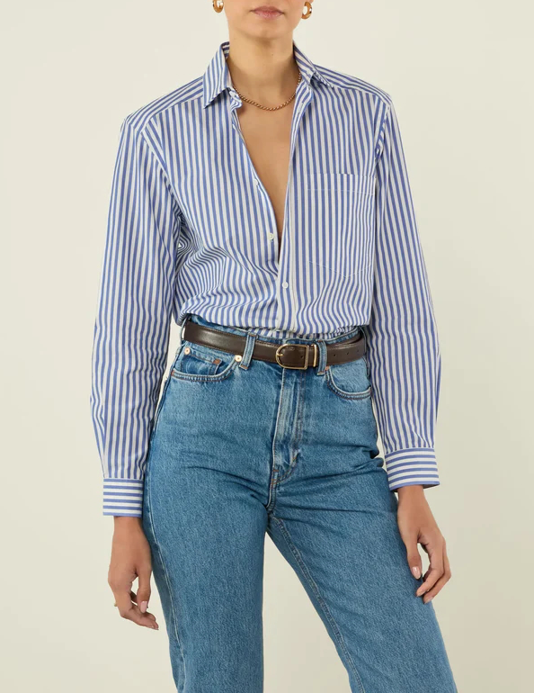 Royal Blue Stripe Shirt