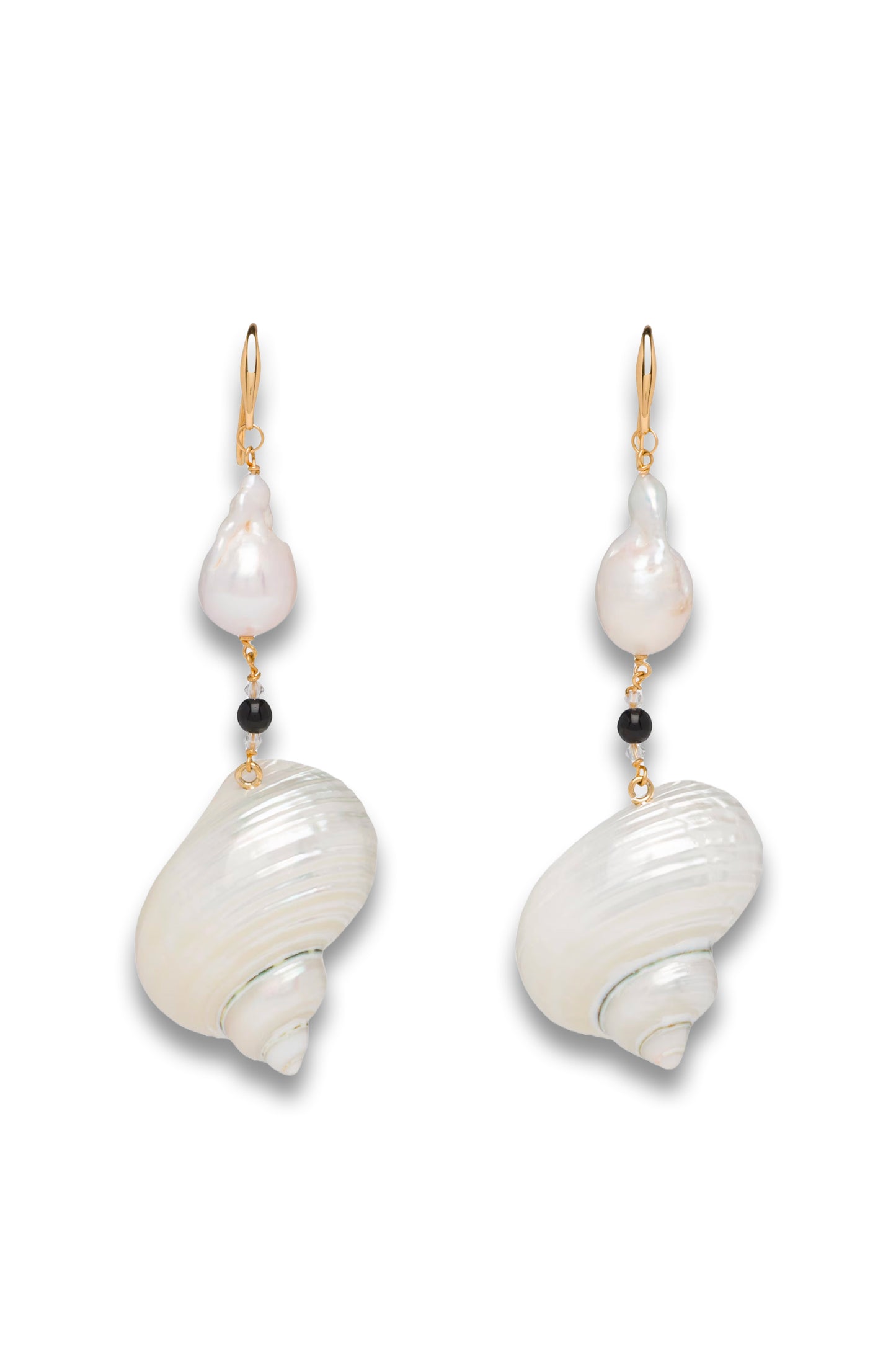 Silver Earrings With Shells