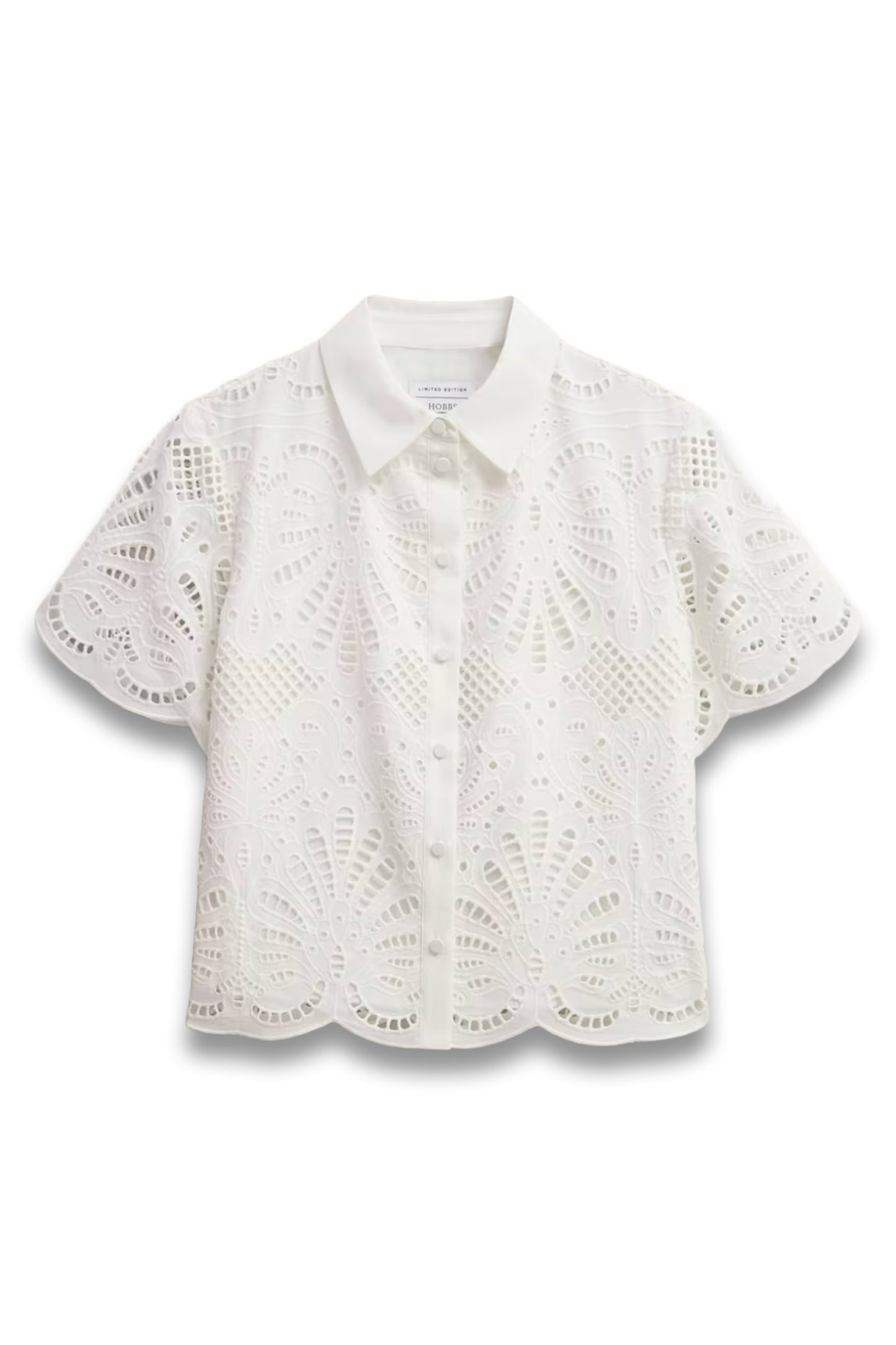 White Buscot Cotton Broderie Shirt