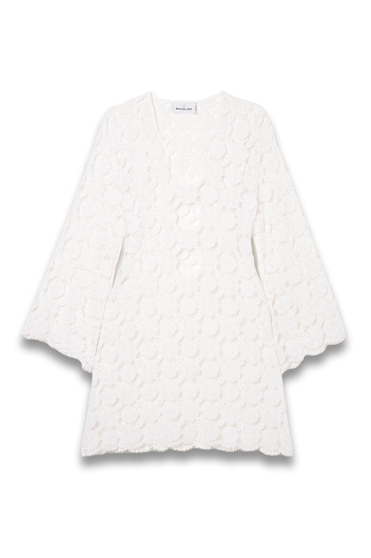 Yesenia Cutout Guipure Lace Cotton Coverup