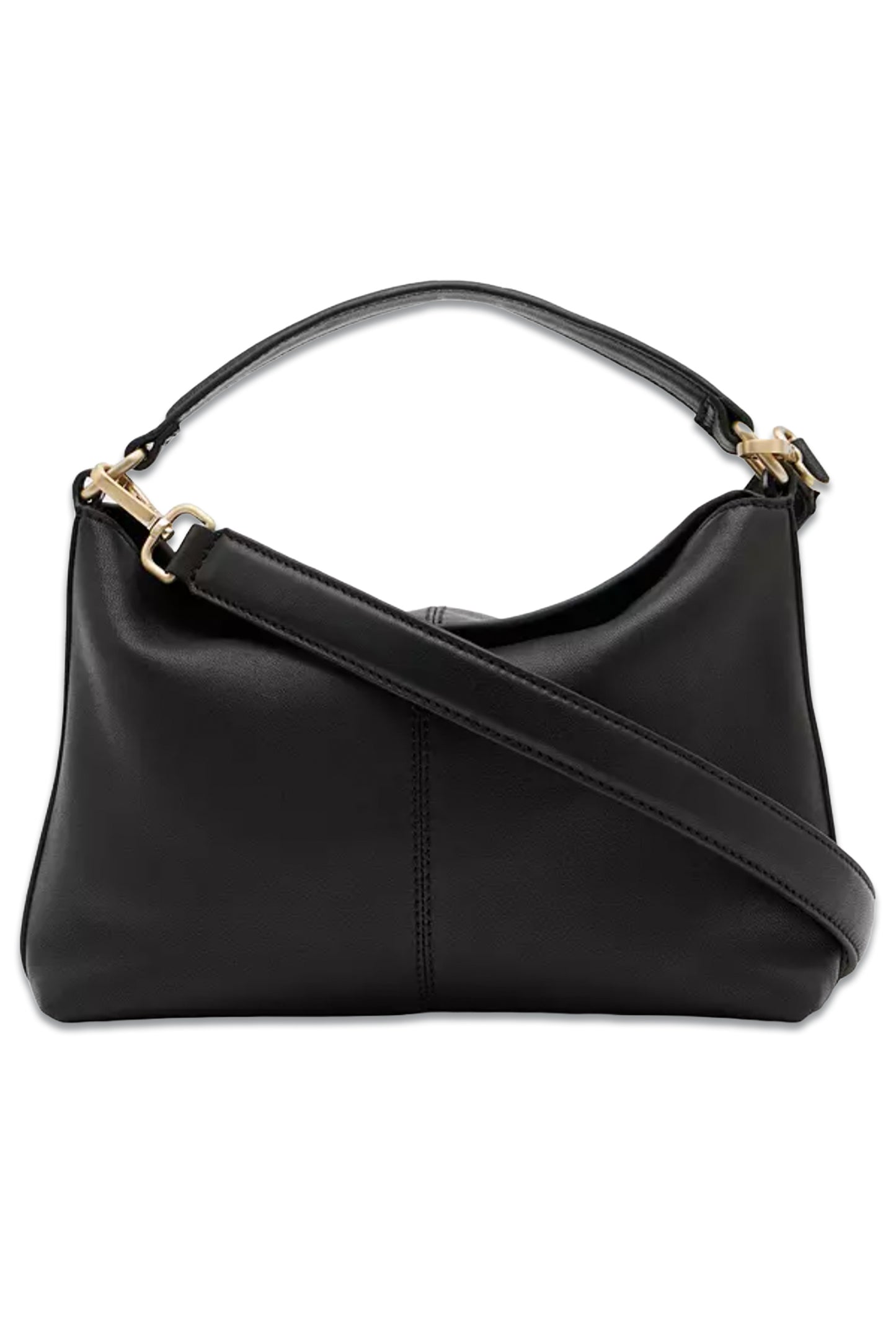 Stevie Magdot Leather Crossbody Bag, Black