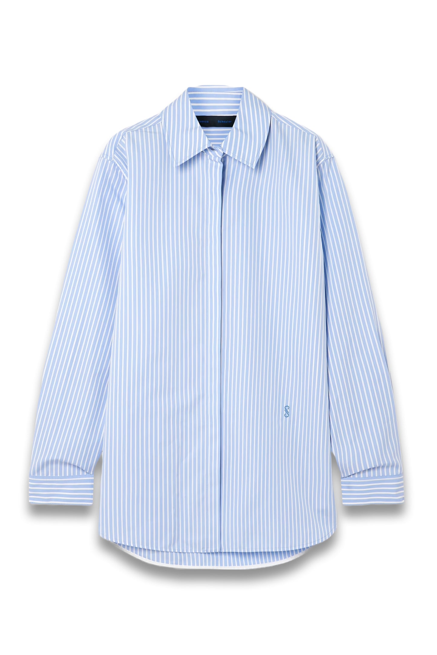 Hunter Striped Cotton and Silk-Blend Poplin Shirt