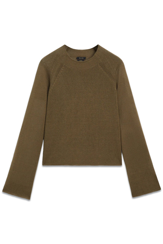 100% Linen Mock Turtleneck Sweater