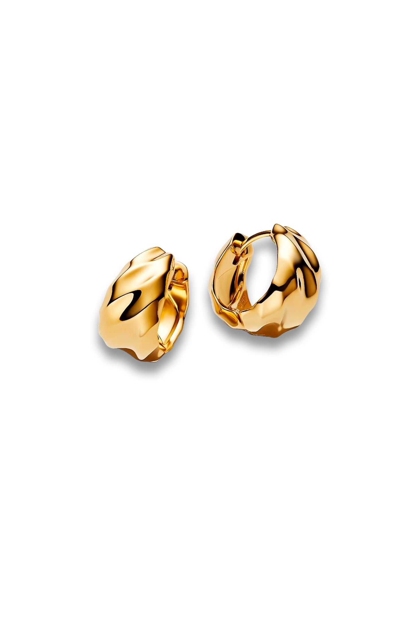 Rippled Hoop Earrings