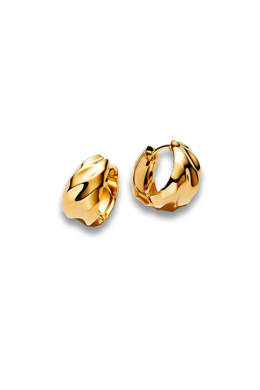 Rippled Hoop Earrings