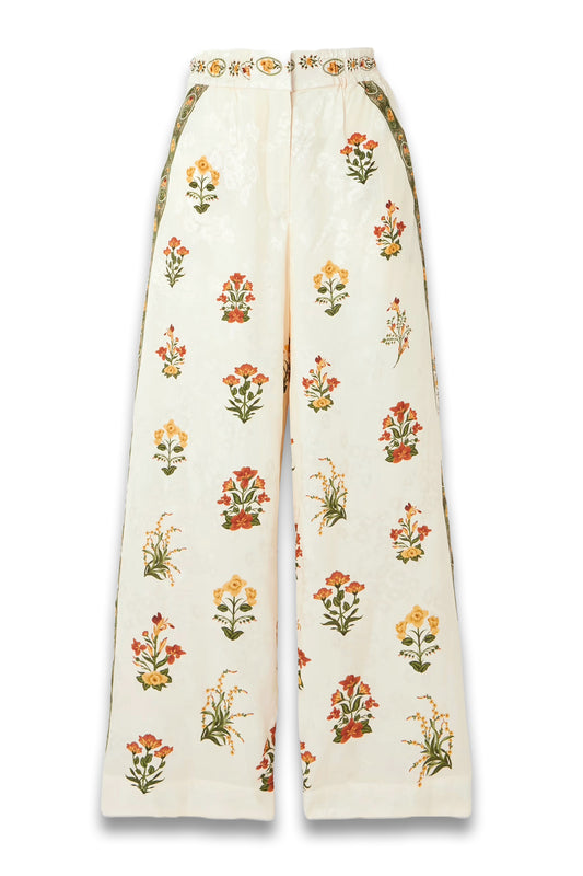 Tota Canna Jacquard Wide-Leg Pants